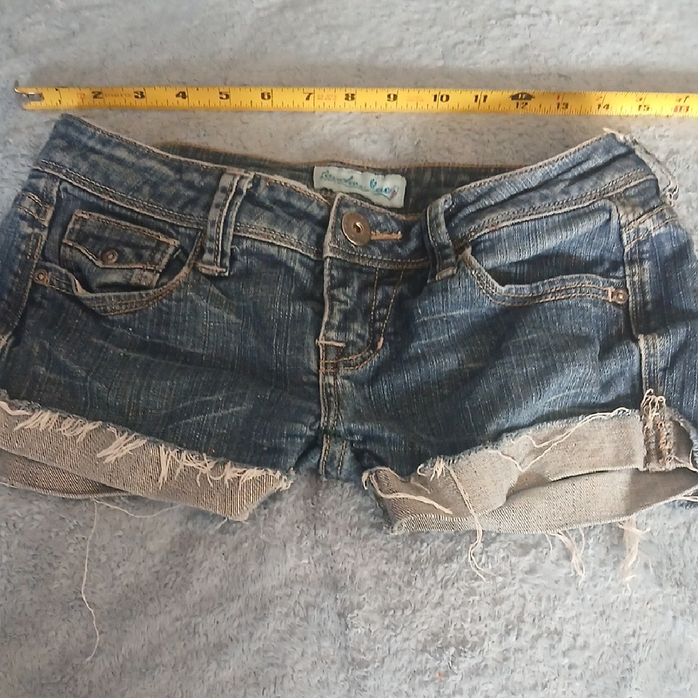 RETRO ANCHOR BLUE DENIM SHORTS